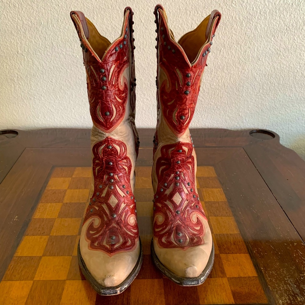 Old Gringo Studded Boots, Size 10